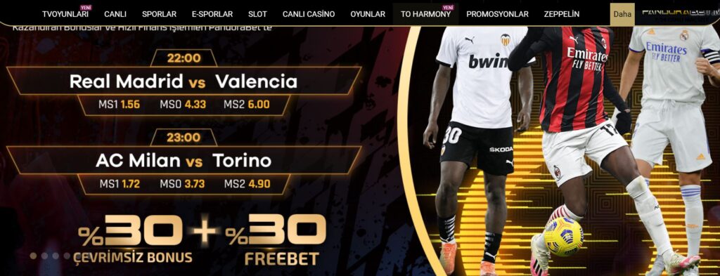 pandorabet bahis seçenekleri